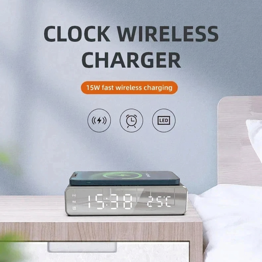 Wireless charger photo edited to show 15W fast wireless charging